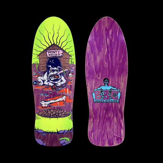 Monty Nolder Bulldog #2 BBC Limited Edition Deck 10.25”x31” HAND-PAINTED (1 of 3) - One Revolver Surfboards