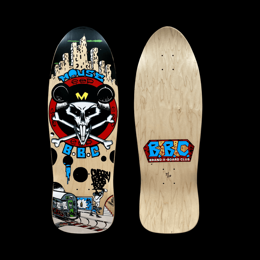 BBC Jamie Mosberg Mouse Skull 10.3”x31” HAND-PAINTED, LIMITED EDITION (1 of 10) - One Revolver Surfboards