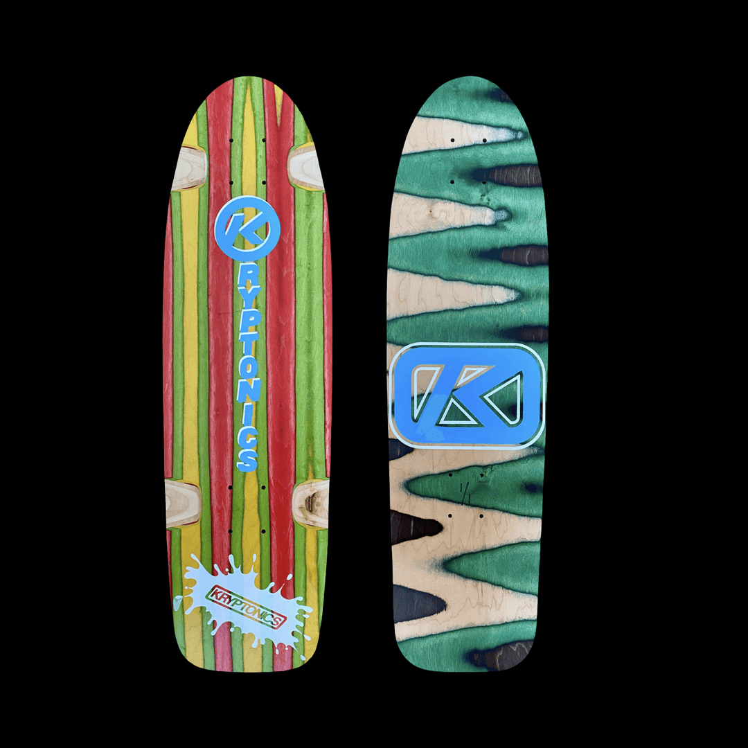 Kryptonics ONE-OF-A-KIND & HAND-PAINTED CRUISER Deck or Complete 8.5”x31” (1 of 1) - One Revolver Surfboards