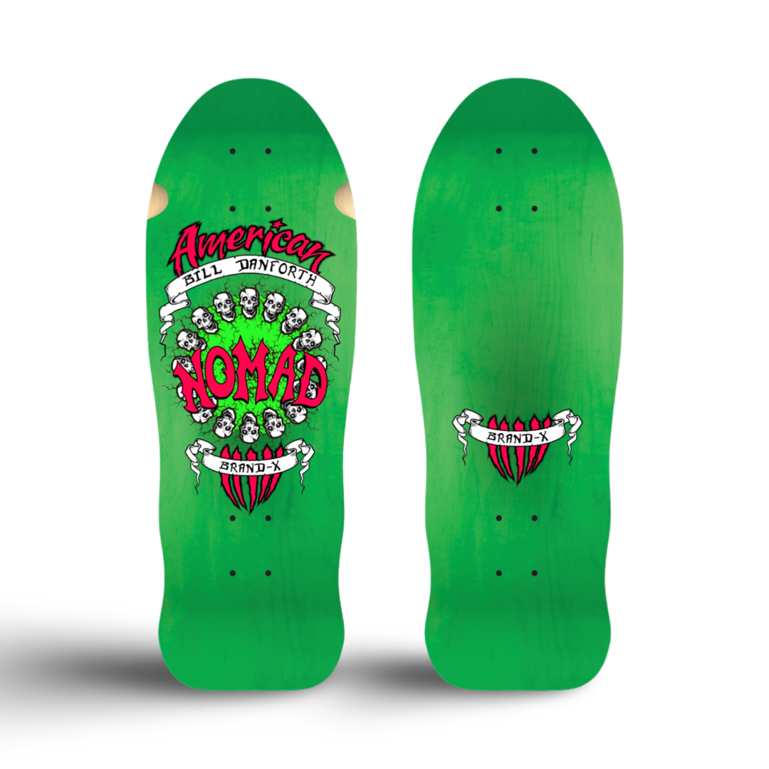 Bill Danforth Circle of Skulls 10”x30” Limited Edition, HAND PAINTED Deck