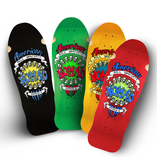 Bill Danforth Circle of Skulls 10”x30” Limited Edition, HAND PAINTED Deck
