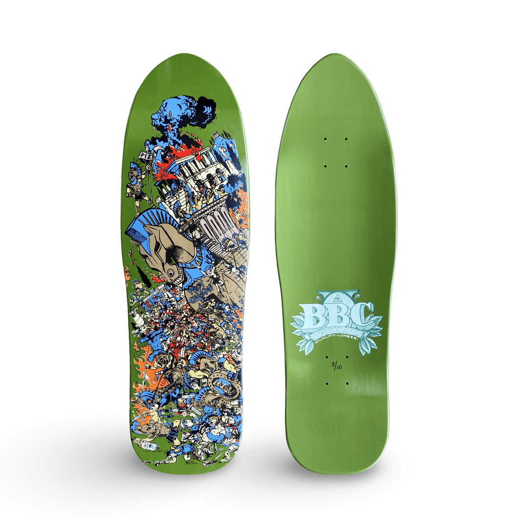 BBC Troy Chason ‘Horse of Troy’ 9.5”x32” HAND-PAINTED, LIMITED EDITION - One Revolver Surfboards