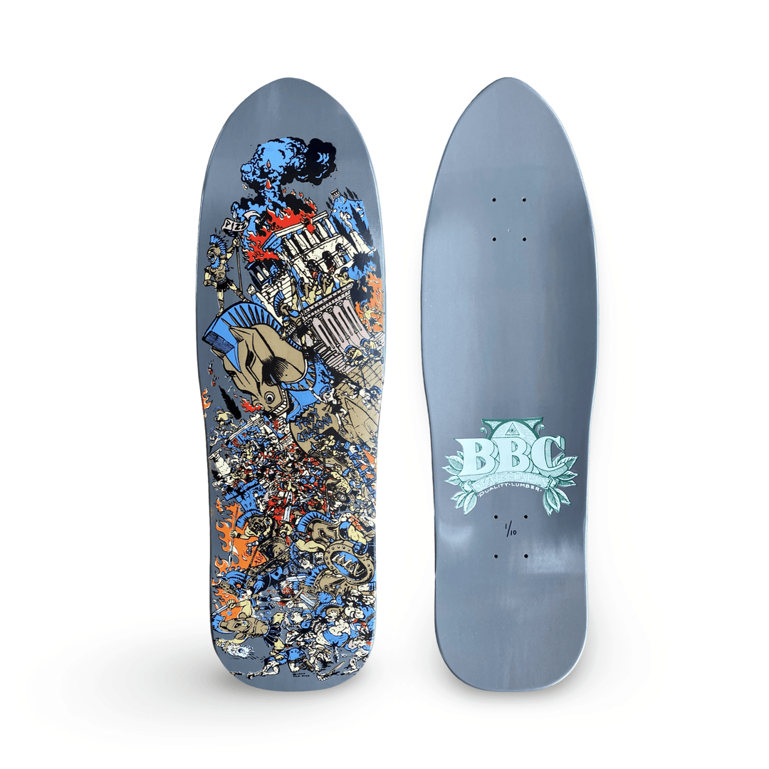 BBC Troy Chason ‘Horse of Troy’ 9.5”x32” HAND-PAINTED, LIMITED EDITION - One Revolver Surfboards