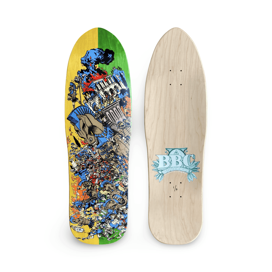 BBC Troy Chason ‘Horse of Troy’ 9.5”x32” HAND-PAINTED, LIMITED EDITION - One Revolver Surfboards