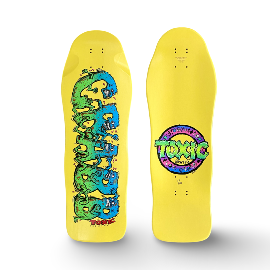 Dave Crabb Crabby Letters Limited Edition Deck 10.1"x30" HAND PAINTED (1 of 10) - One Revolver Surfboards