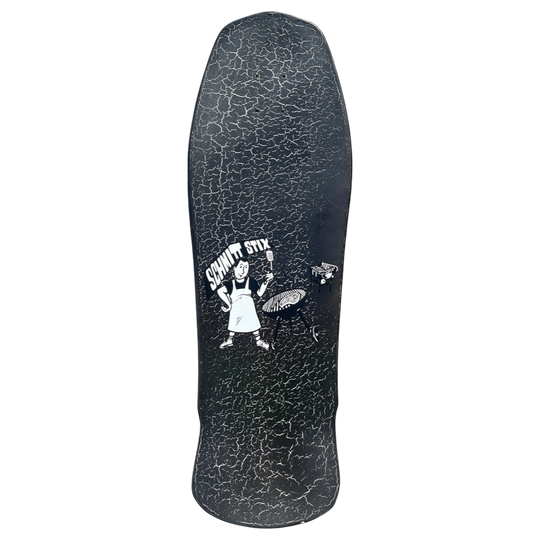 Schmitt Stix Joe Lopes BBQ LTD Crackle Black/White 10.125" Skateboard Deck