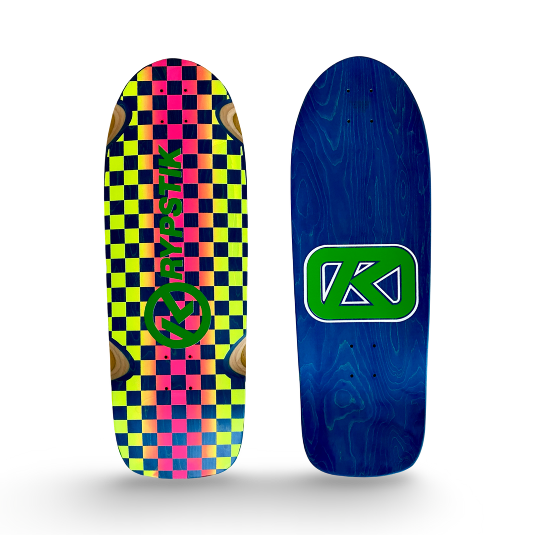 Krypstik Checkerboard 10"x30” Deck HAND-PAINTED (1 of 5)