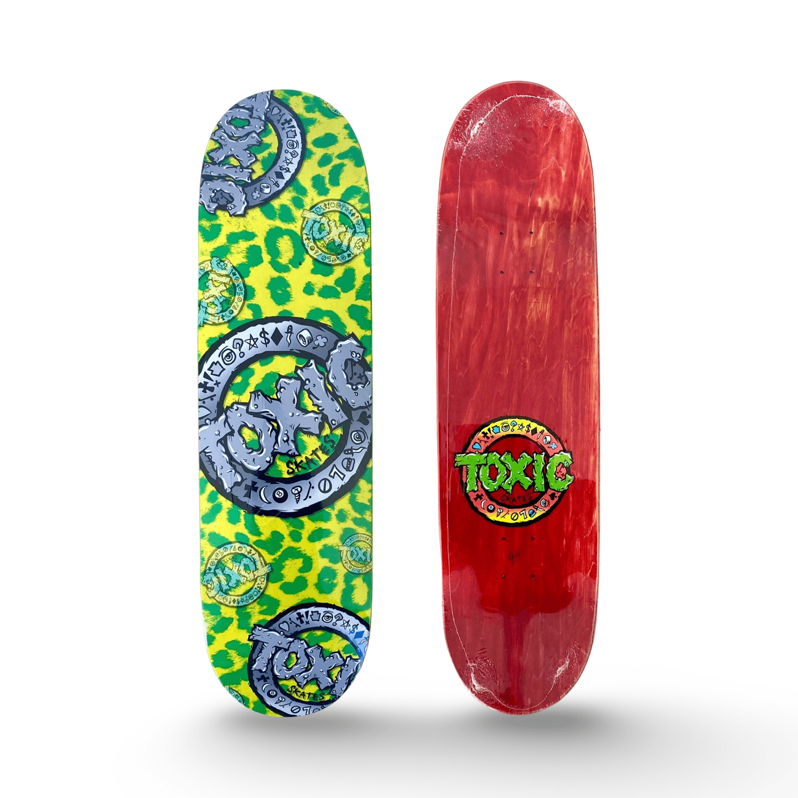 Toxic Team Leopard Pop Deck - One Revolver Surfboards