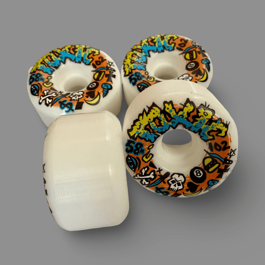 Toxic Team VERY HARD Wheels 58mm/102A - Skateboard Wheels - One Revolver Surfboards