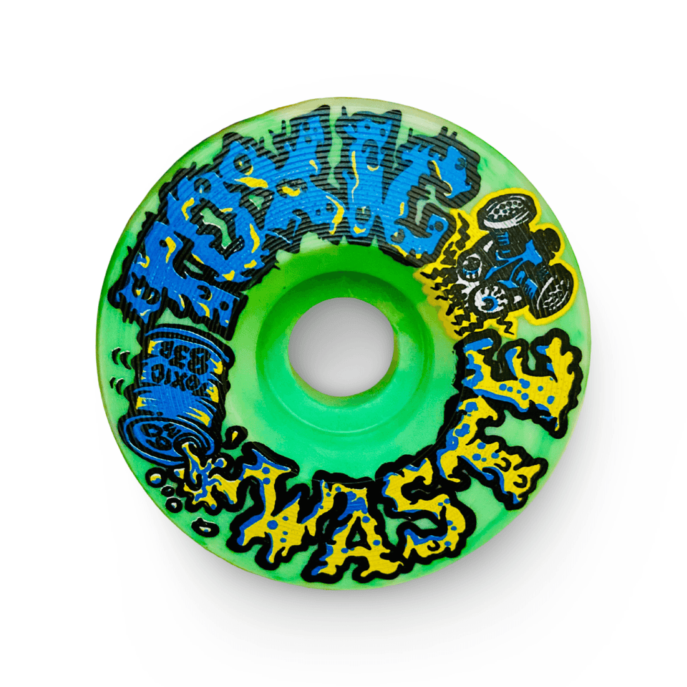 Toxic Waste ULTRA HARD SUPERTHANE Wheels 60mm/103A - Skateboard Wheels - One Revolver Surfboards