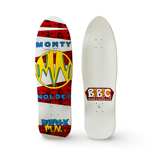 Monty Nolder BBC Limited Edition Deck 9.5"x32" HAND PAINTED (1 of 10) - AUTOGRAPHED - One Revolver Surfboards