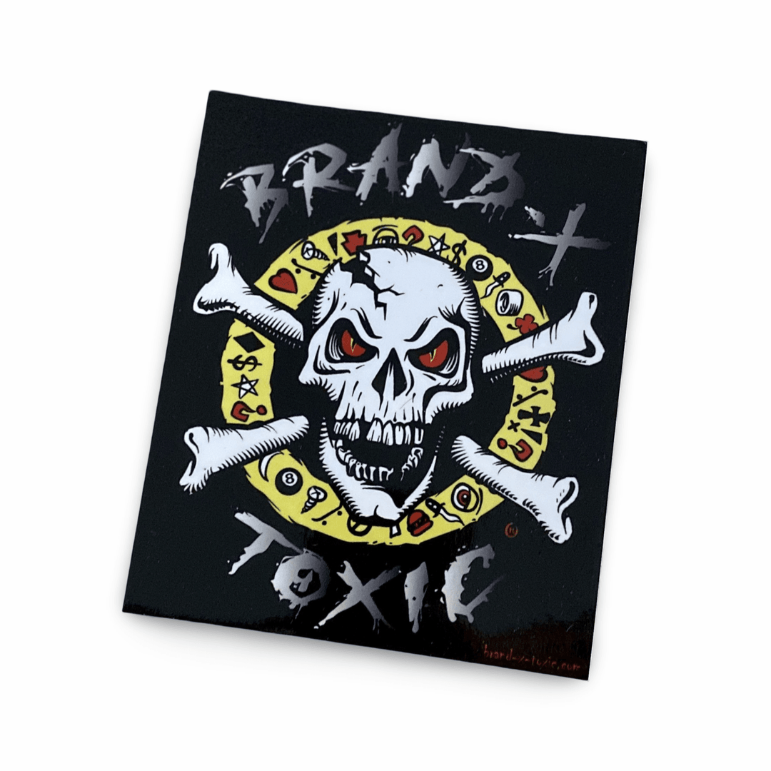 Brand-X-Toxic Sticker 3.5” - Bumper Stickers - One Revolver Surfboards