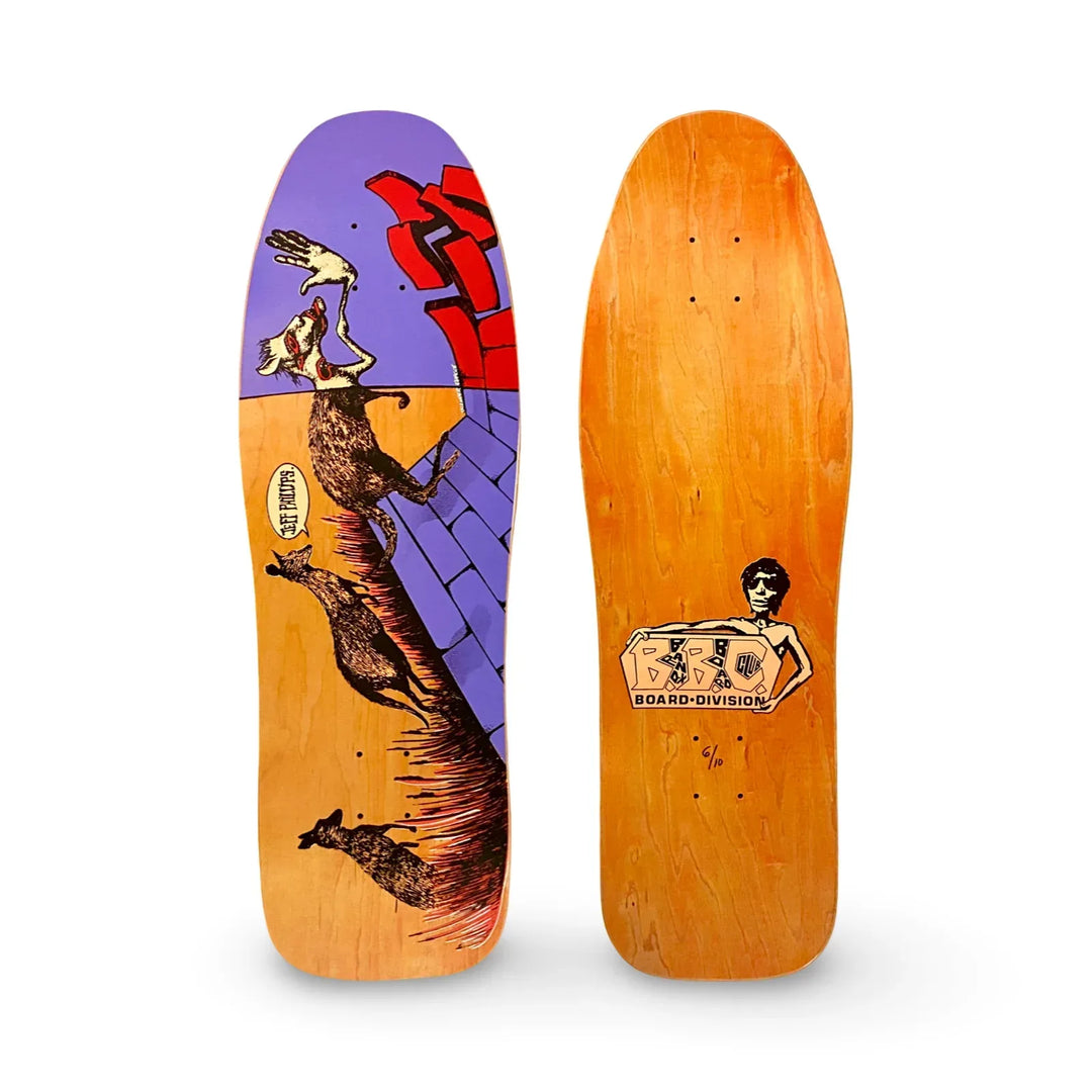 Jeff Phillips Kangaroo Limited Edition BBC Deck, HAND-PAINTED 10"x31" (1 of 10) - One Revolver Surfboards