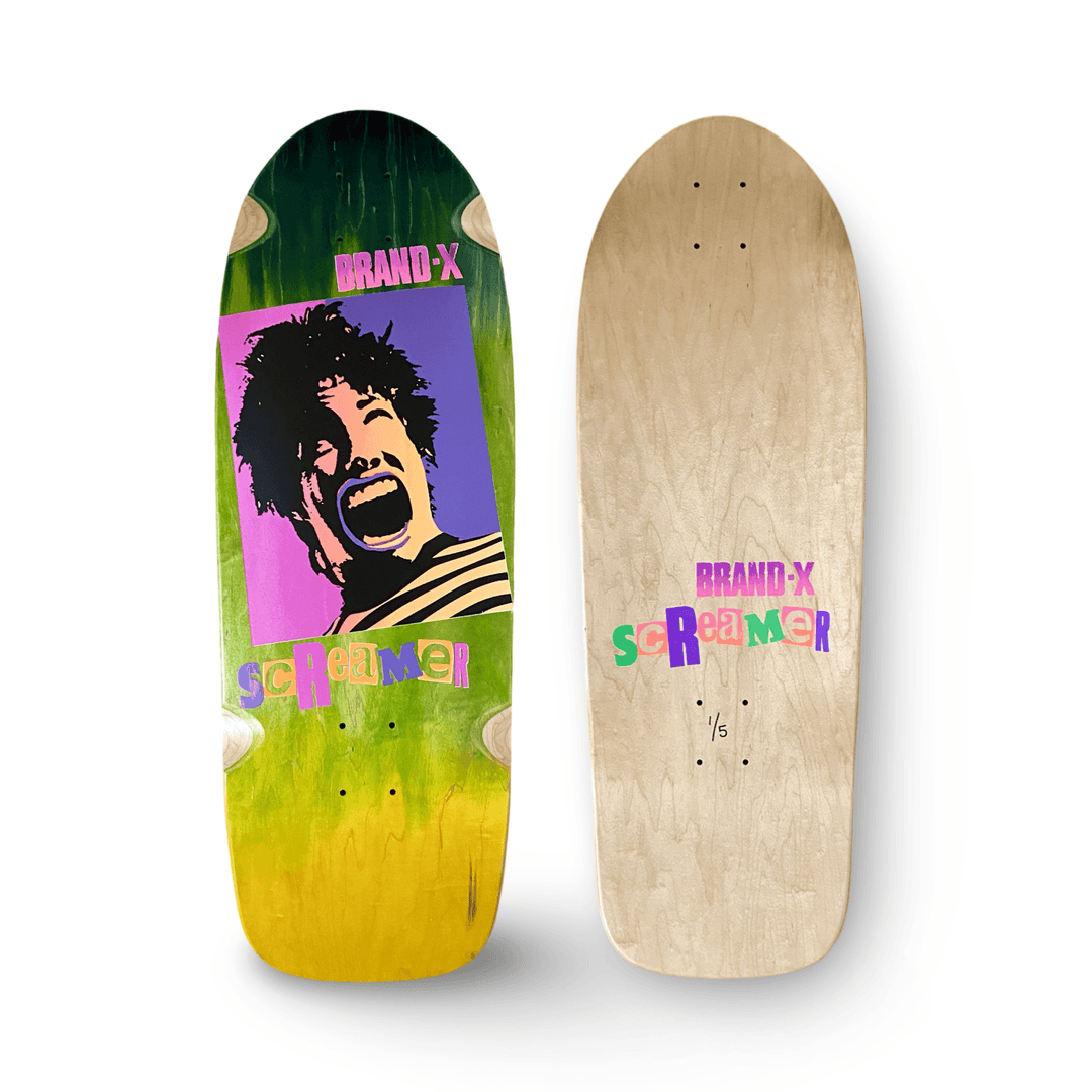 Screamer 10”x30” HAND PAINTED Limited Edition STAIN Deck (1 of 5) - Skateboard Decks - One Revolver Surfboards