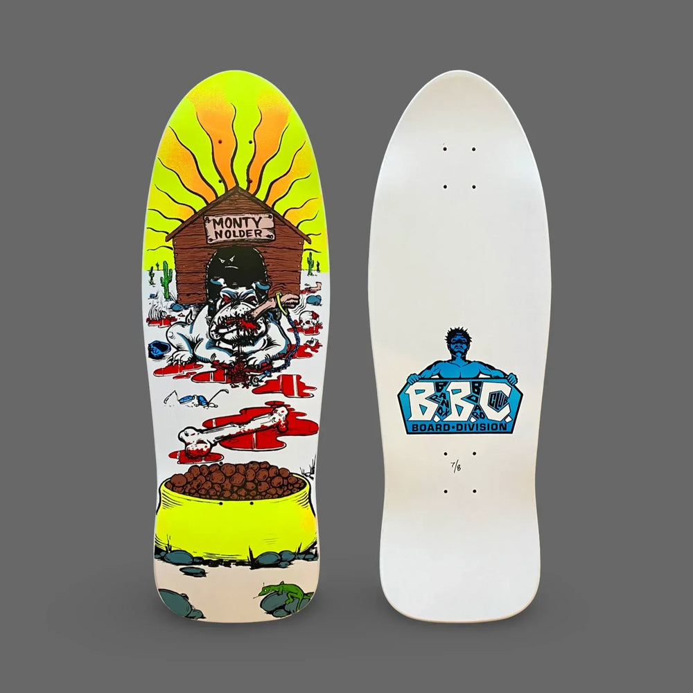 Monty Nolder Bulldog (#2) Limited Edition BBC Deck 10.25”x31” HAND-PAINTED (1 of 8) - One Revolver Surfboards