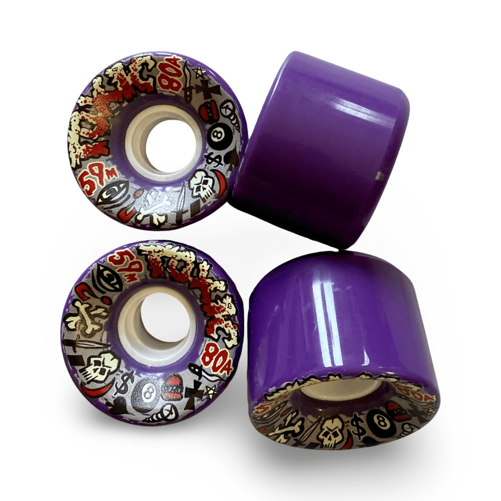 Toxic Team ALL-TERRAIN MED Wheels 59mm/80A - One Revolver Surfboards