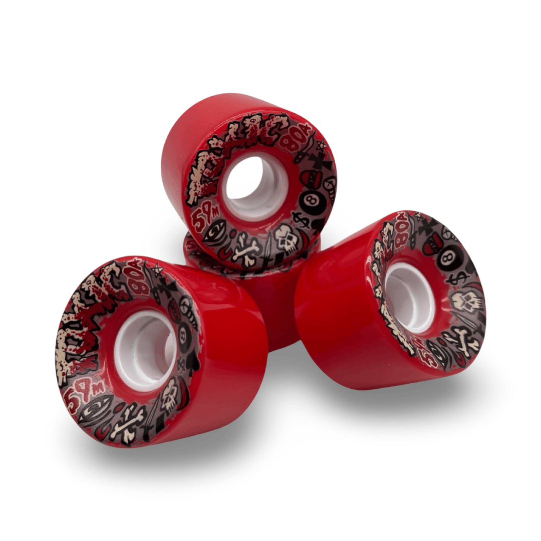 Toxic Team ALL-TERRAIN MED Wheels 59mm/80A - Skateboard Wheels - One Revolver Surfboards