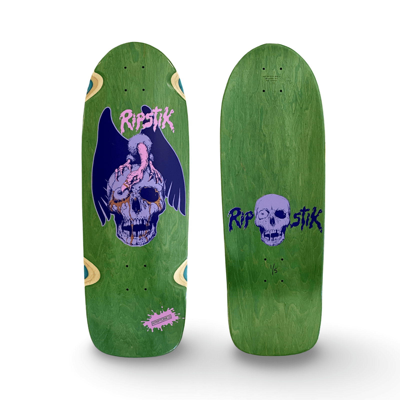 Ripstik 10”x30” Limited Edition HAND PAINTED Deck (1 of 5) - One Revolver Surfboards