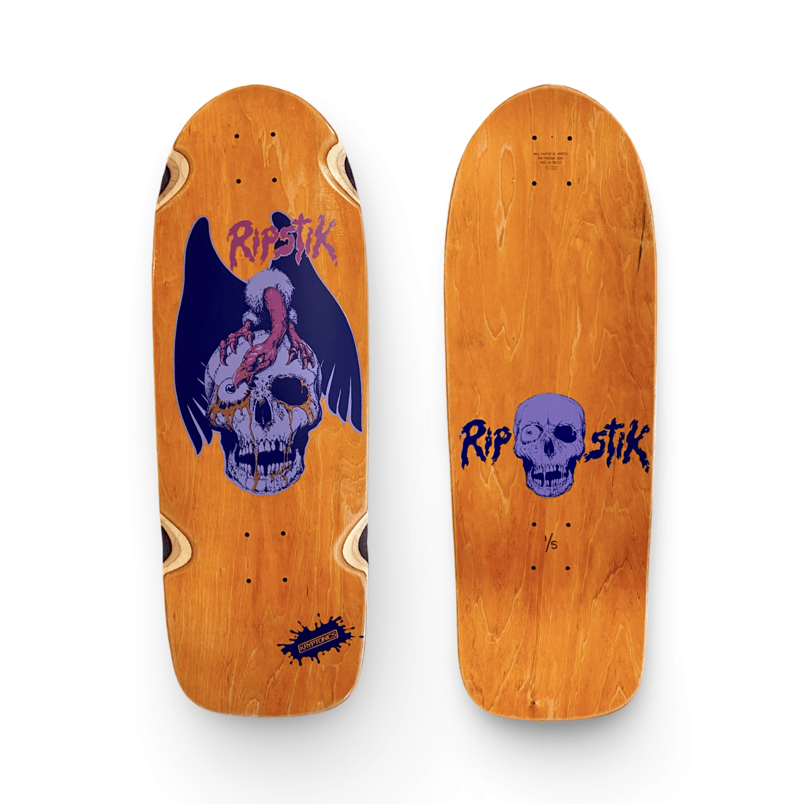 Ripstik 10”x30” Limited Edition HAND PAINTED Deck (1 of 5) - One Revolver Surfboards