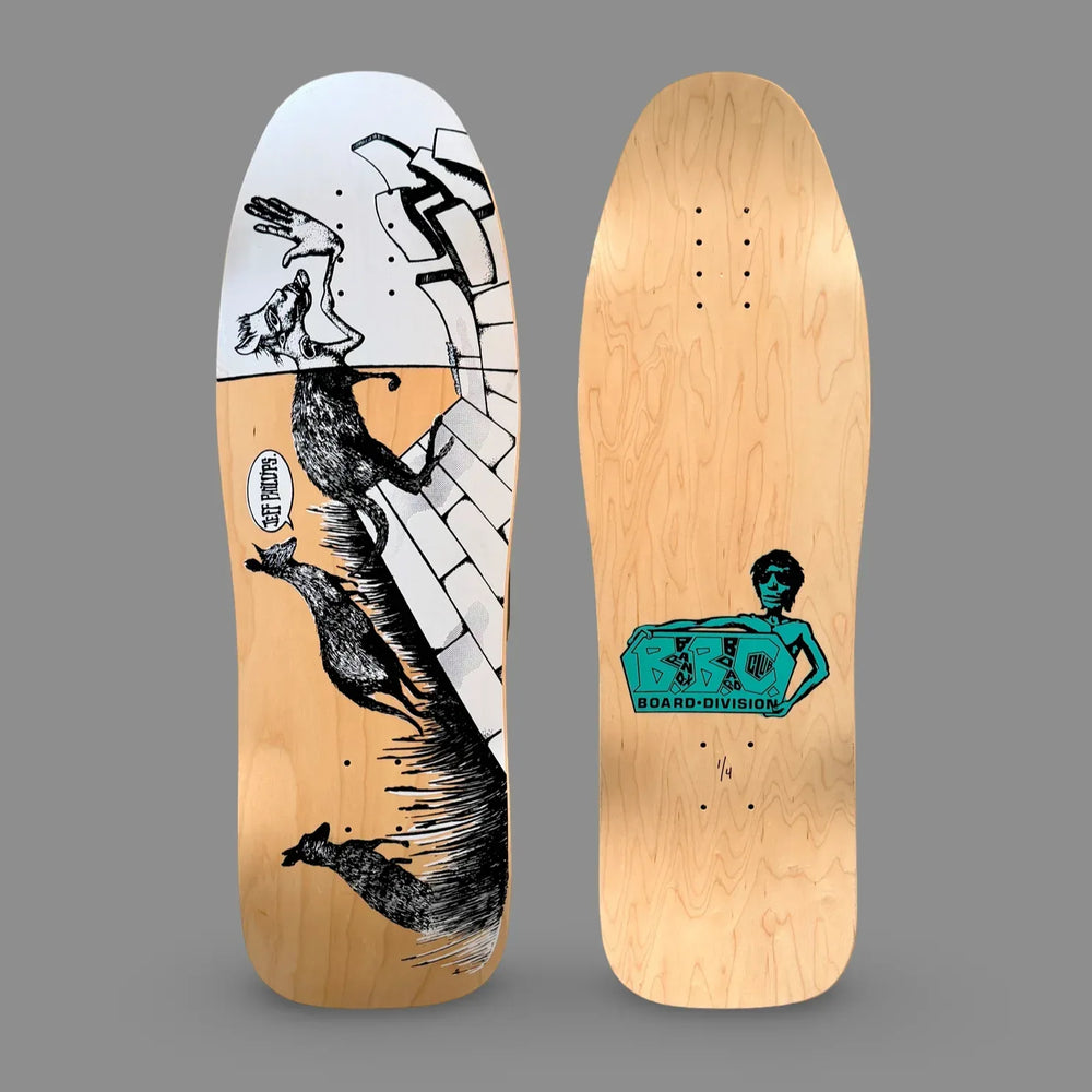Jeff Phillips Kangaroo "RIDER" BBC Deck, HAND-PAINTED 10"x31" (1 of 4) - One Revolver Surfboards
