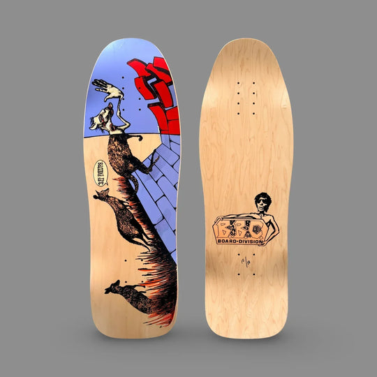 Jeff Phillips Kangaroo "RIDER" BBC Deck, HAND-PAINTED 10"x31" (1 of 10) - One Revolver Surfboards