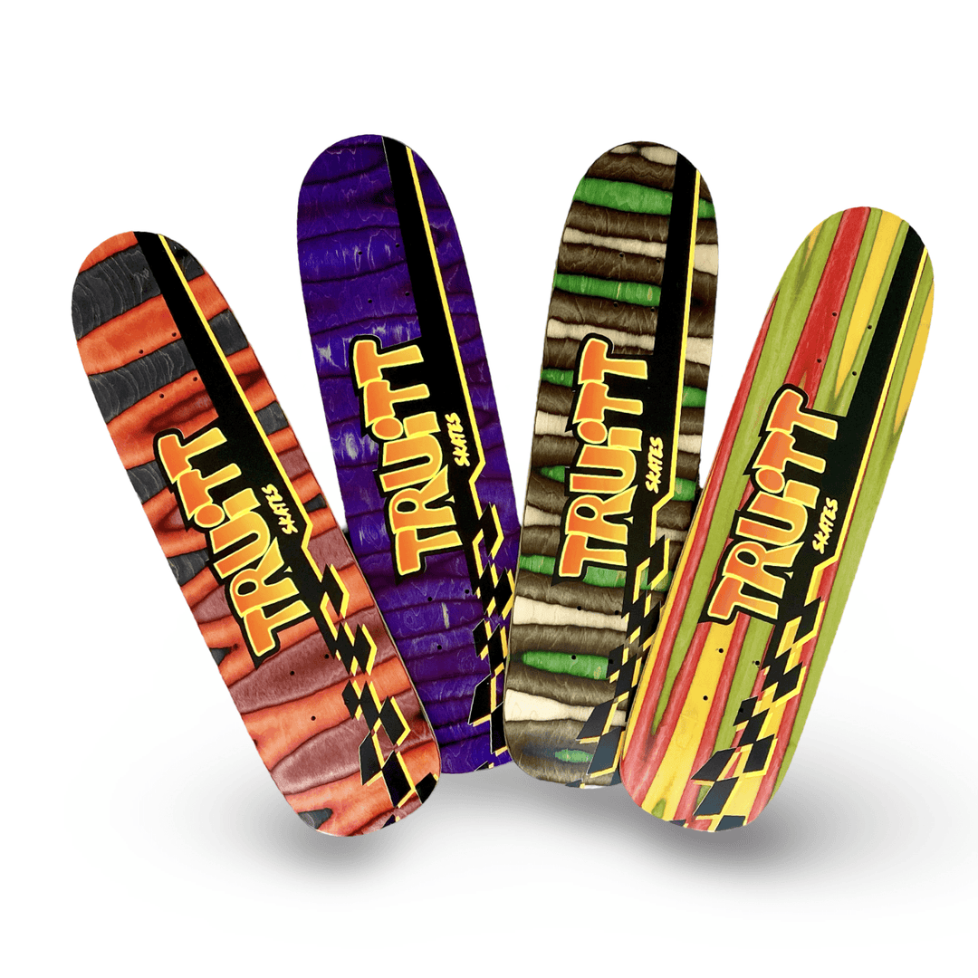 Truitt Skates Spectrum FREESTYLE Deck 7.3” x 28” HAND-PAINTED & AUTOGRAPHED (1 of 1) - Skateboard Decks - One Revolver Surfboards
