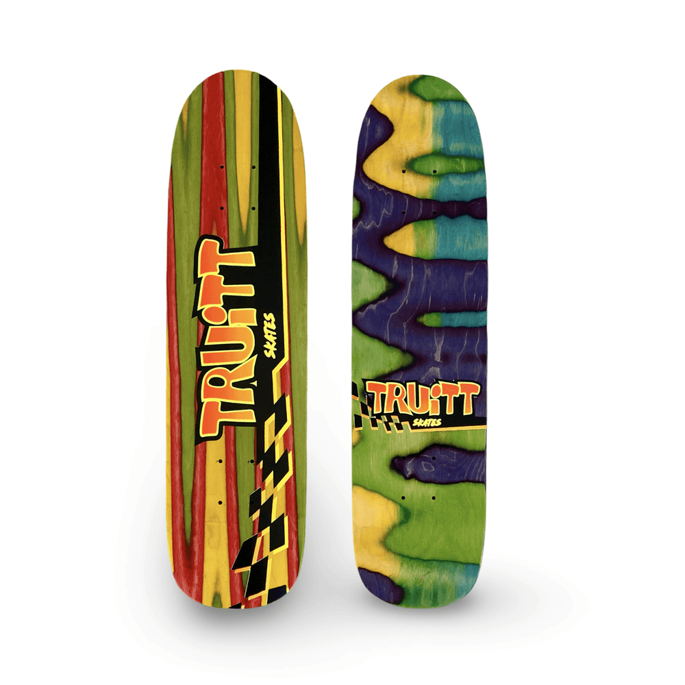Truitt Skates Spectrum FREESTYLE Deck 7.3” x 28” HAND-PAINTED & AUTOGRAPHED (1 of 1) - Skateboard Decks - One Revolver Surfboards