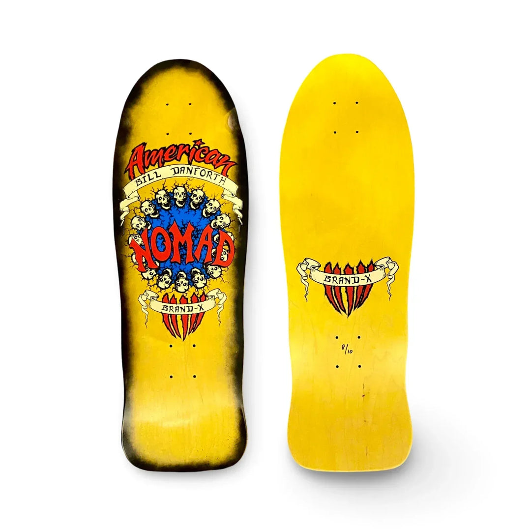 Bill Danforth Circle of Skulls 10”x30” Limited Edition, HAND-PAINTED Deck (1 of 10) - One Revolver Surfboards