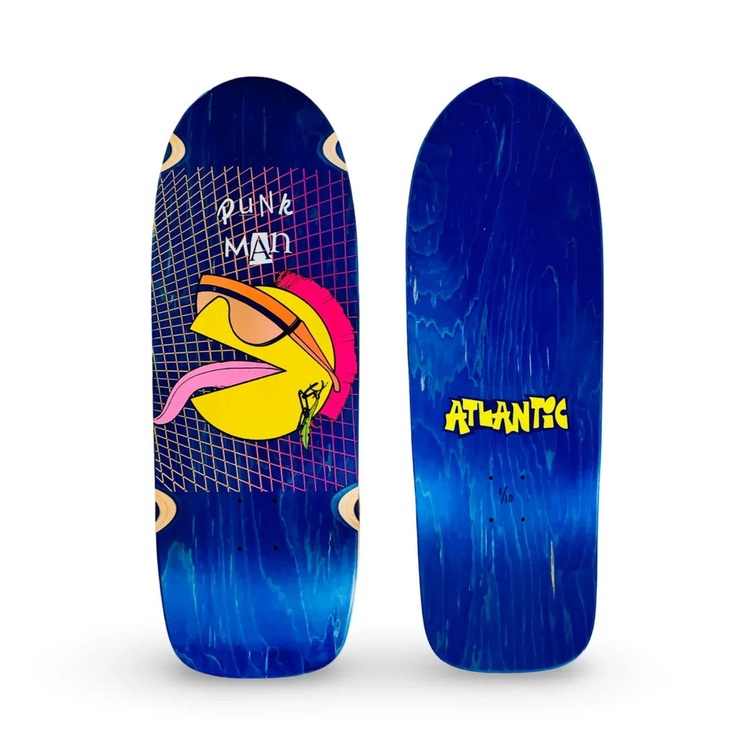 80s Punk Man 10”x30” Limited Edition, HAND-PAINTED Deck (1 of 10) - One Revolver Surfboards