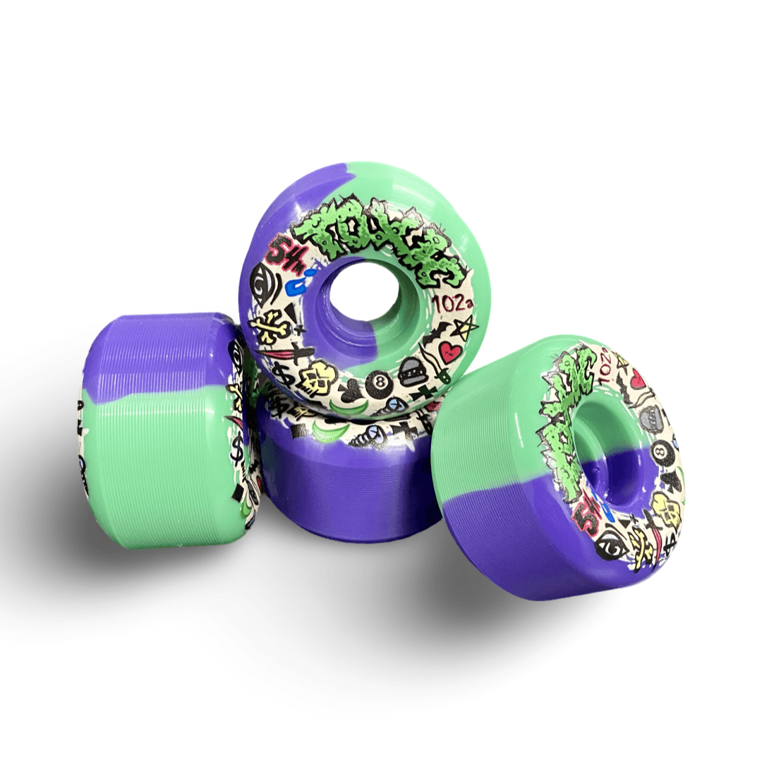 Toxic Team VERY HARD Wheels 54mm/102A - Skateboard Wheels - One Revolver Surfboards