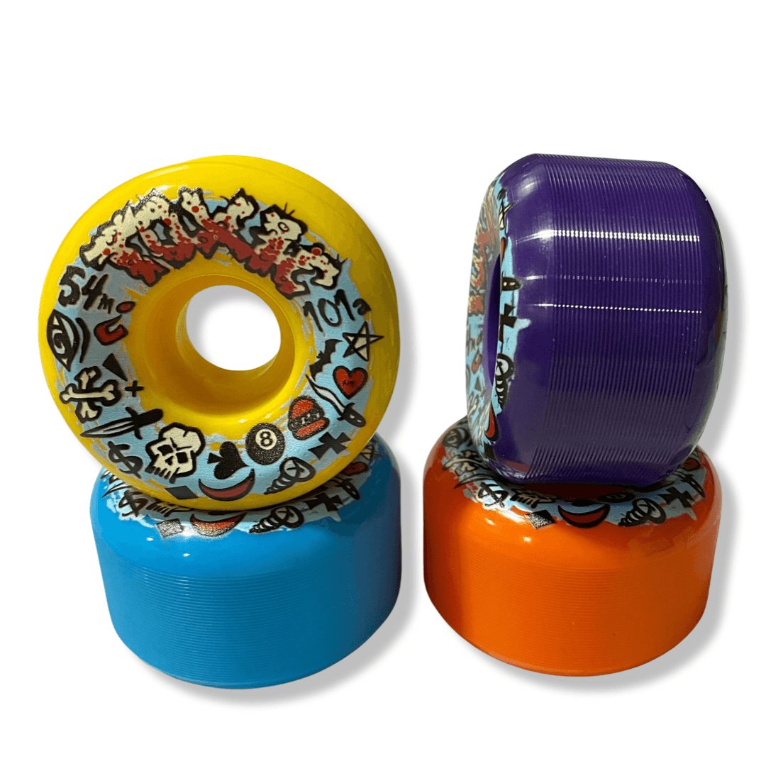 Toxic Team HARD Wheels 54mm/101a - Skateboard Wheels - One Revolver Surfboards