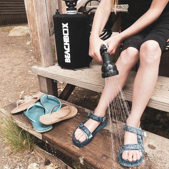 One Revolver Surfboards - BeachBox Portable Camping Shower Tank - Black