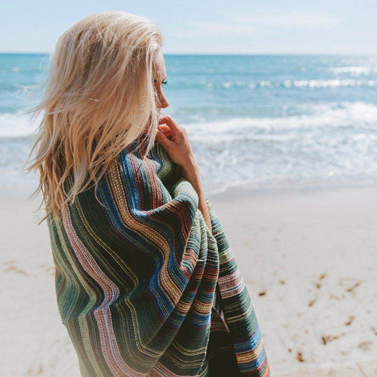 Povoa Yoga Blanket Aqua Green - One Revolver Surfboards