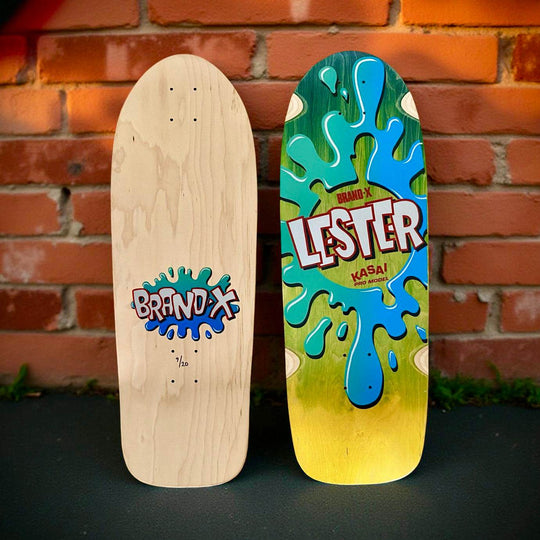 Lester Kasai 10”x30” Limited Edition, HAND PAINTED Deck (1 of 20) - One Revolver Surfboards