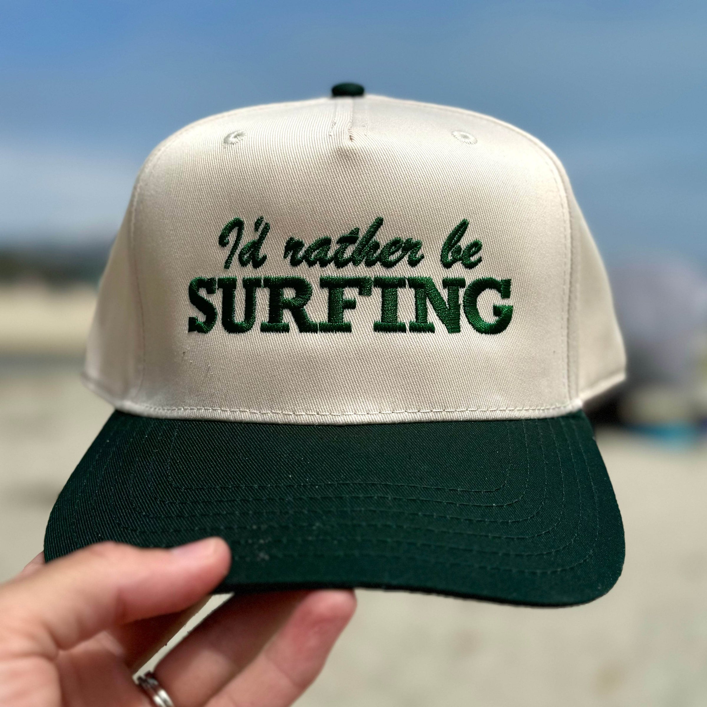 I'd Rather be Surfing Canvas Trucker Hat - One Revolver Surfboards