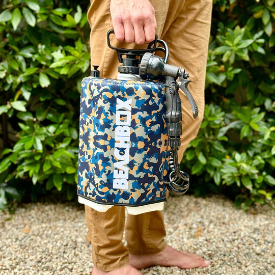 BeachBox Portable Shower Tank - 'Camo' - One Revolver Surfboards