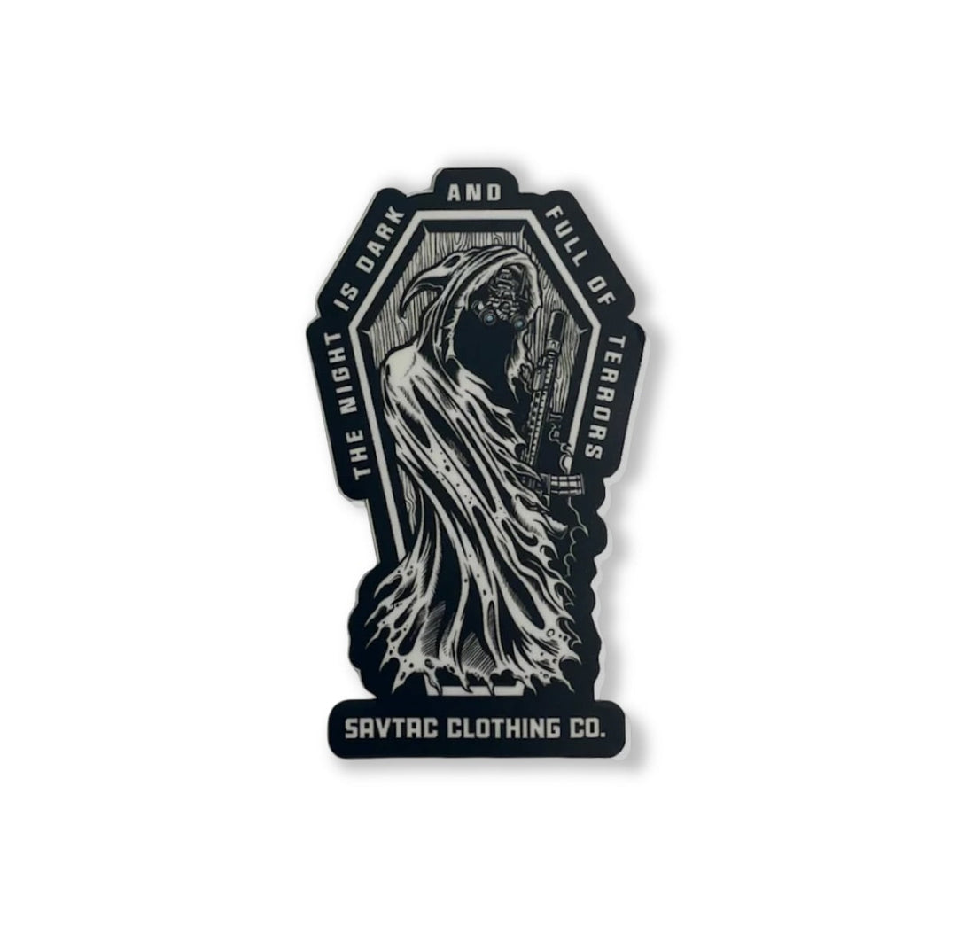 The Night Is Dark Sticker
