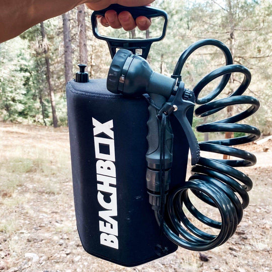 BeachBox Portable Shower Tank 'Black' - One Revolver Surfboards