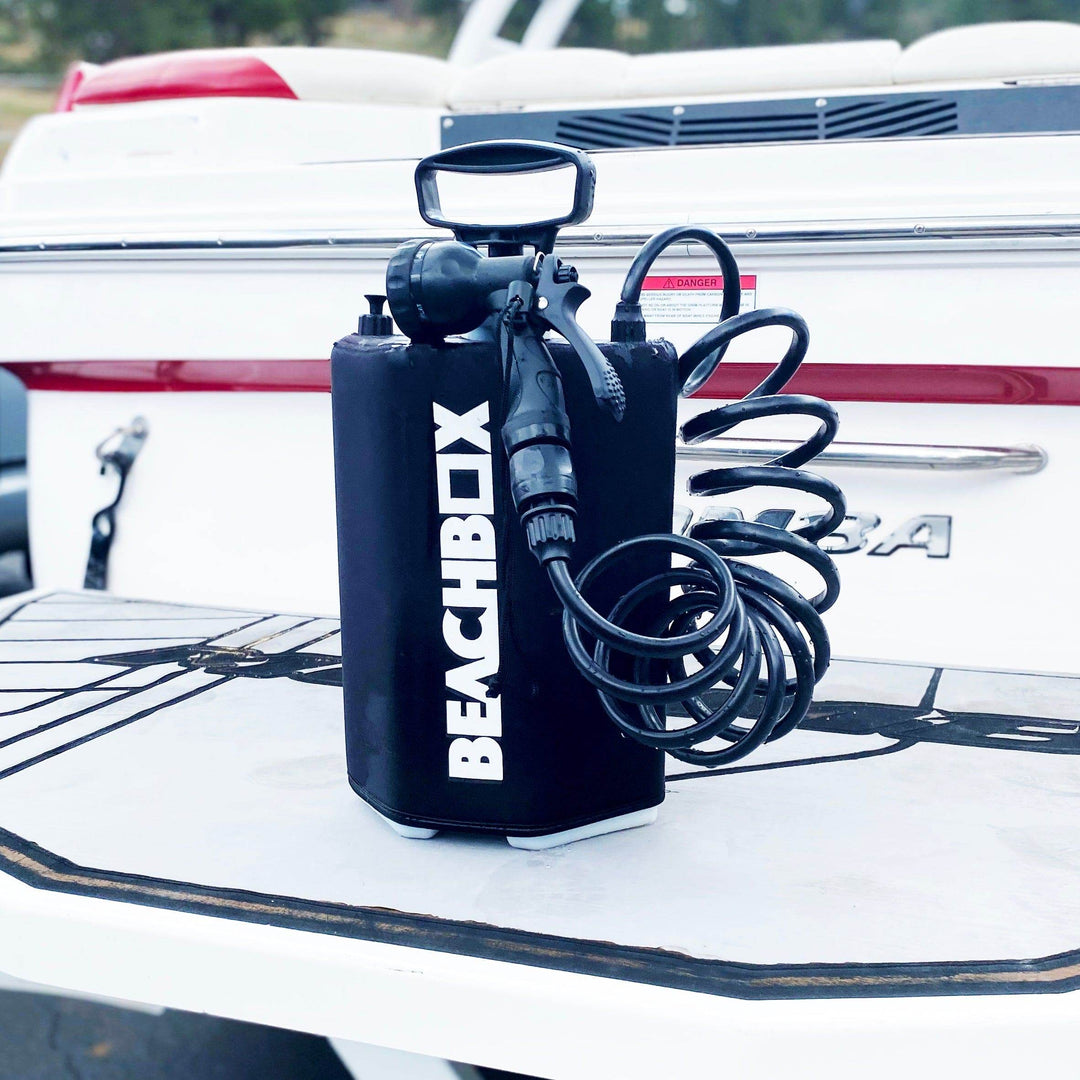 BeachBox Portable Shower Tank 'Black' - One Revolver Surfboards