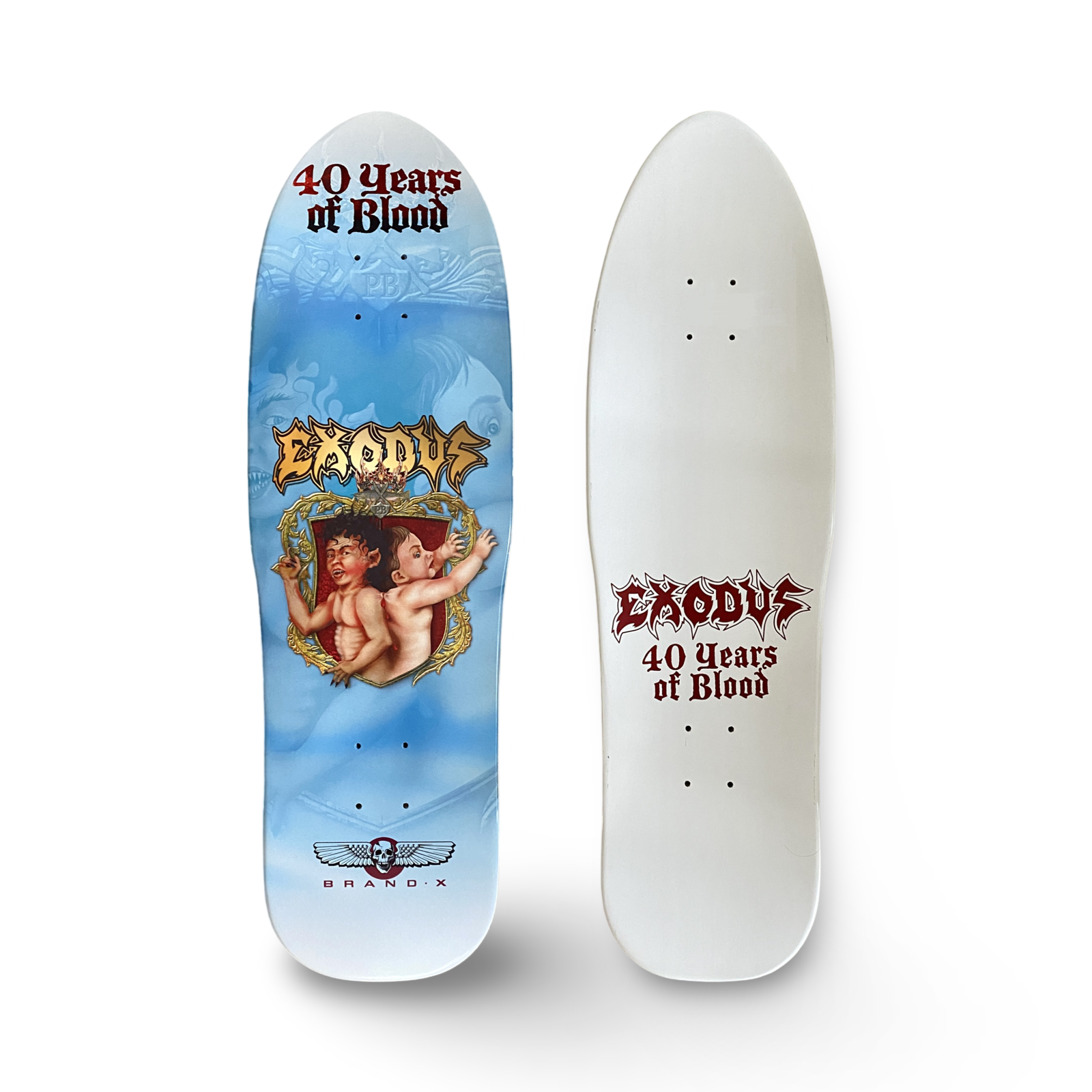 Exodus 40 Years of Blood LIMITED EDITION Deck 9.5"x32" - One Revolver Surfboards