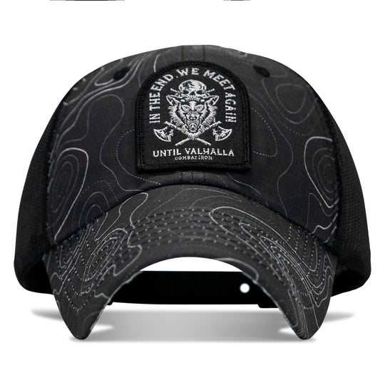 One Revolver Surfboards - In The End, We Meet Again - Until Valhalla Patch Tactical Ripstop Mesh Snapback Hat HEADWEAR