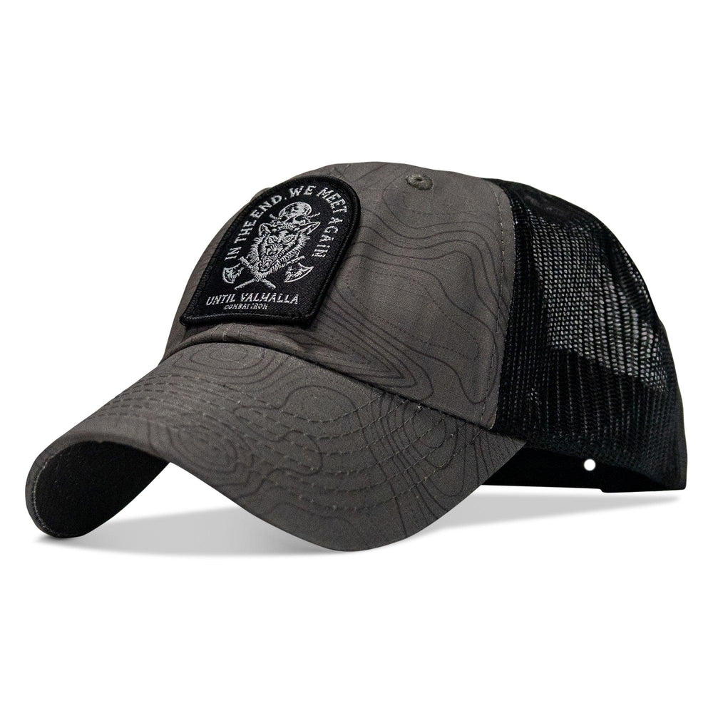 One Revolver Surfboards - In The End, We Meet Again - Until Valhalla Patch Tactical Ripstop Mesh Snapback Hat HEADWEAR
