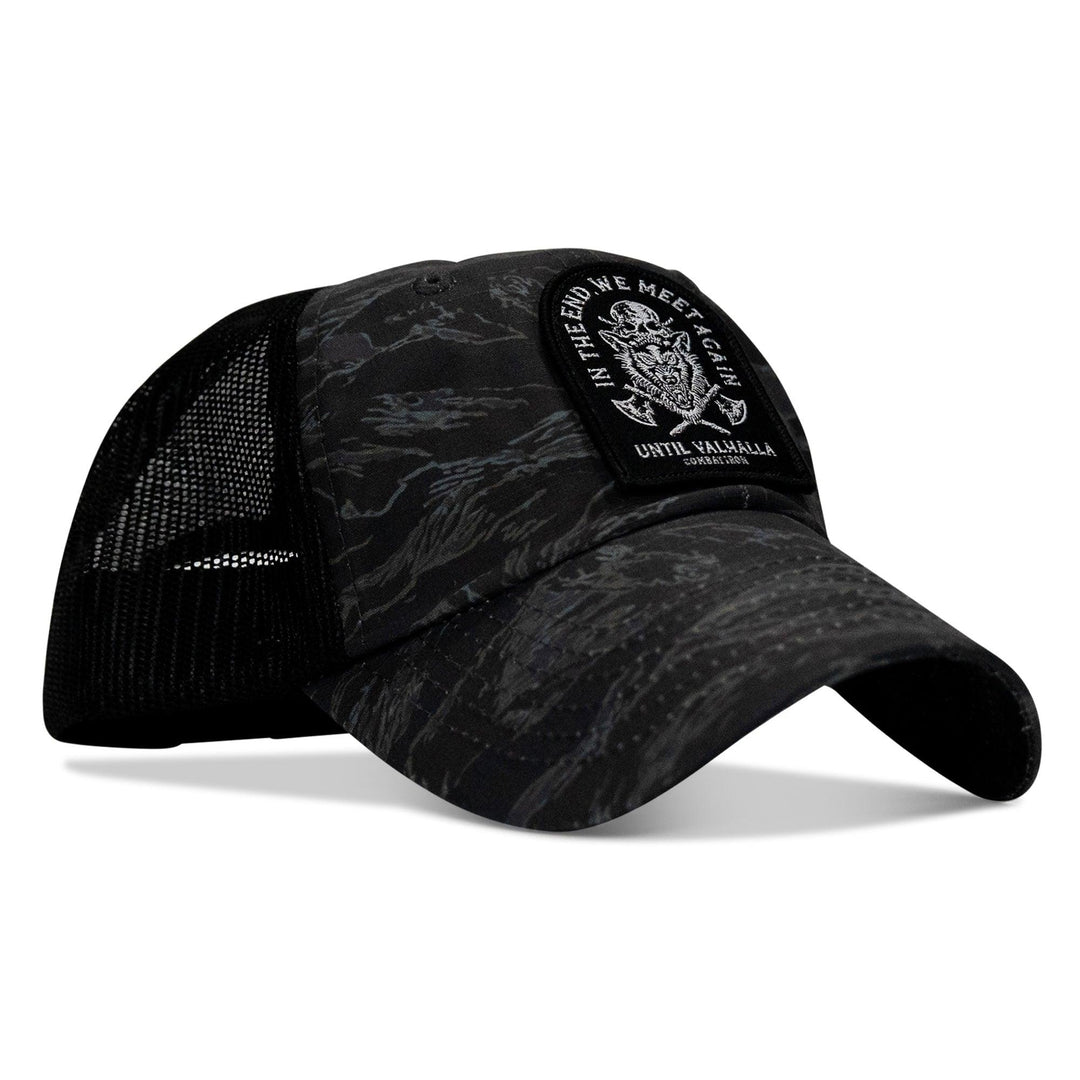 One Revolver Surfboards - In The End, We Meet Again - Until Valhalla Patch Tactical Ripstop Mesh Snapback Hat HEADWEAR