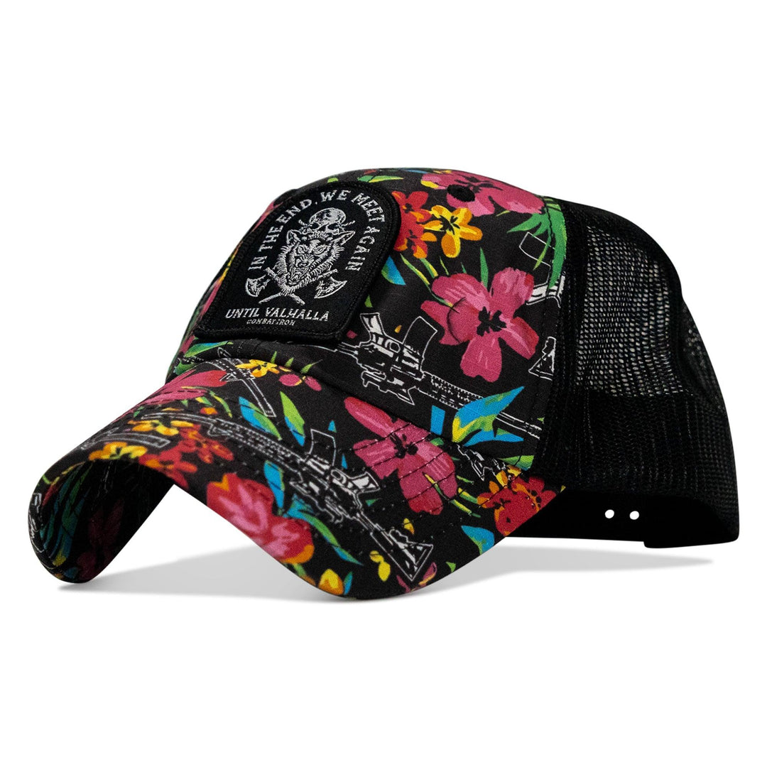 One Revolver Surfboards - In The End, We Meet Again - Until Valhalla Patch Tactical Ripstop Mesh Snapback Hat HEADWEAR