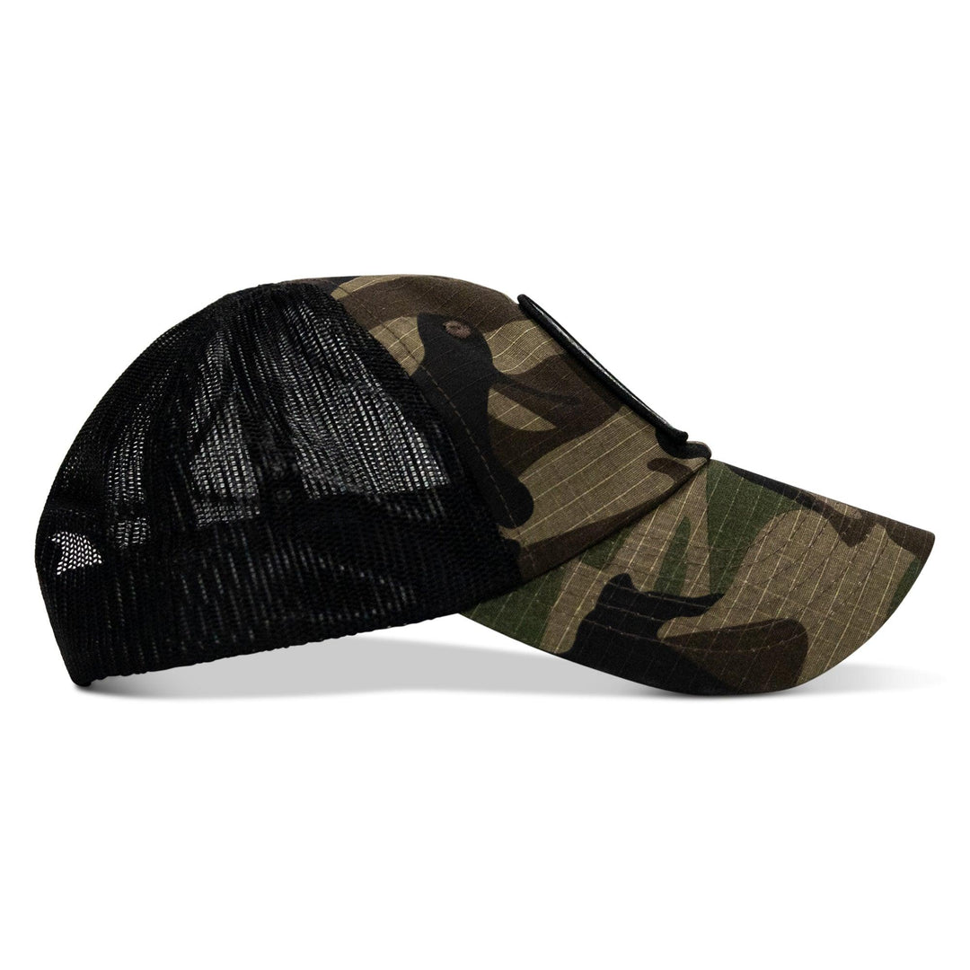 One Revolver Surfboards - In The End, We Meet Again - Until Valhalla Patch Tactical Ripstop Mesh Snapback Hat HEADWEAR