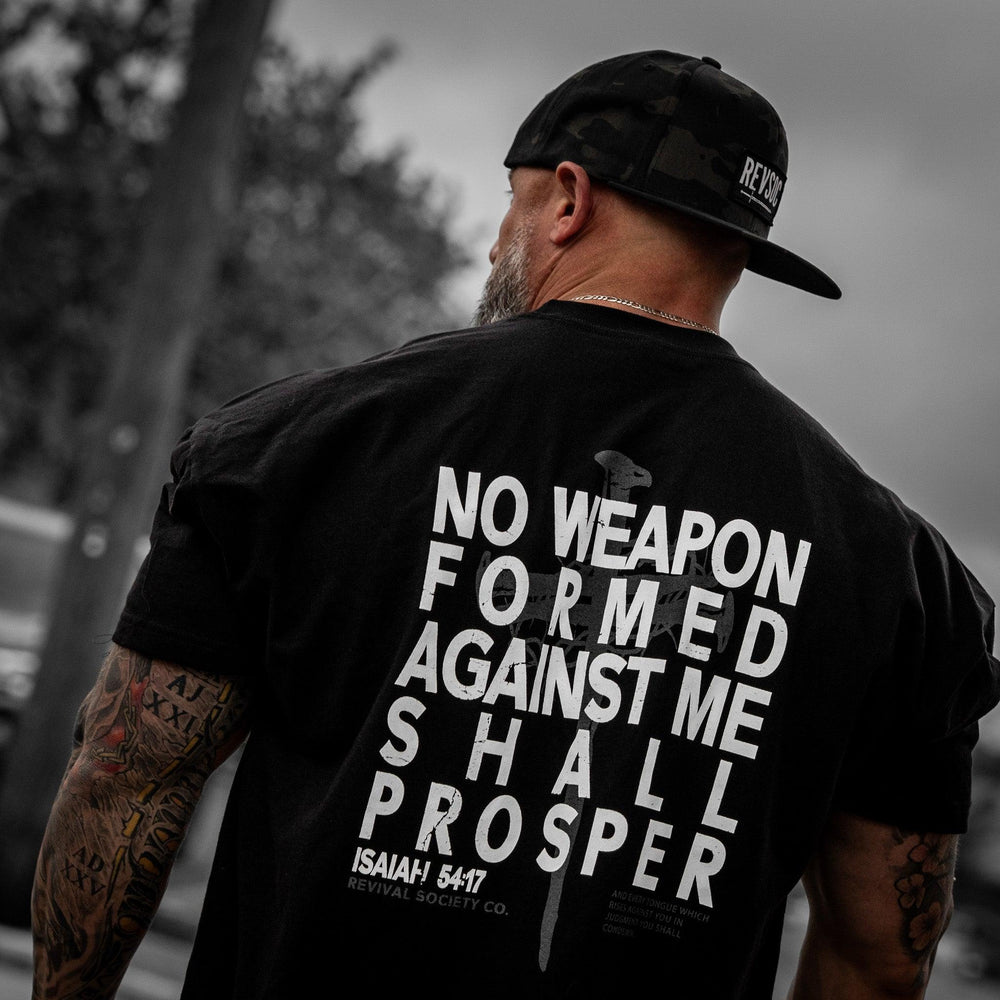 One Revolver Surfboards - Isiah 54:17 Men's T-Shirt GRAPHIC T-SHIRT