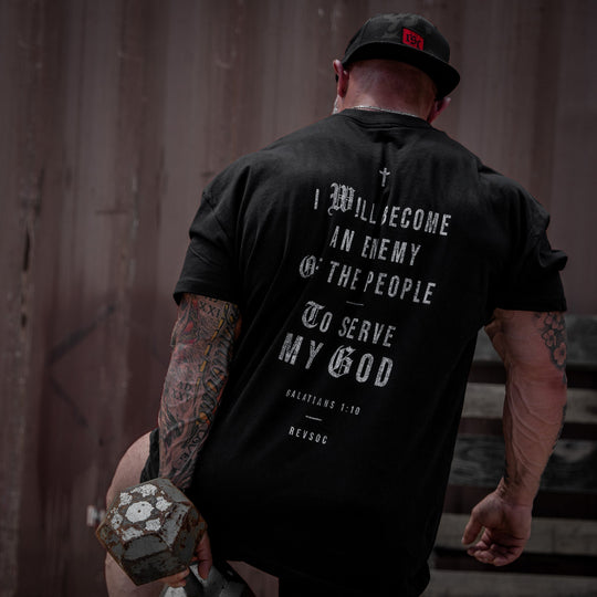 I Will Become An Enemy To The People Heavyweight Men&