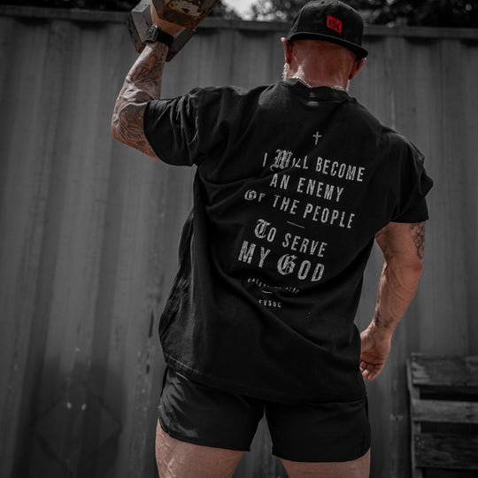 I Will Become An Enemy To The People Heavyweight Men&