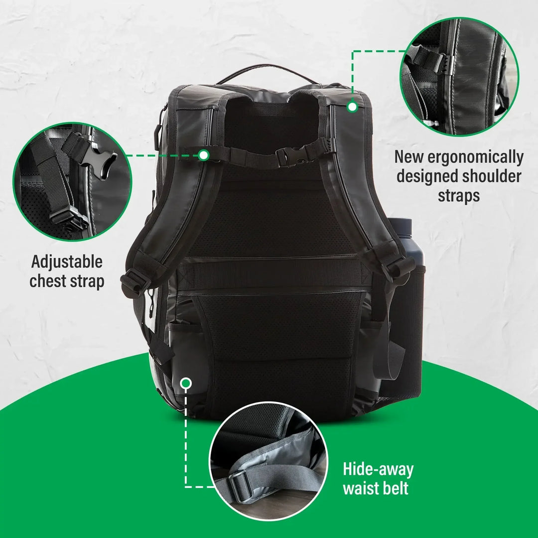 One Revolver Surfboards - Lightweight Waterproof 28L &amp; 34L Travel Backpack | The Island Hopper 2.0 Backpacks