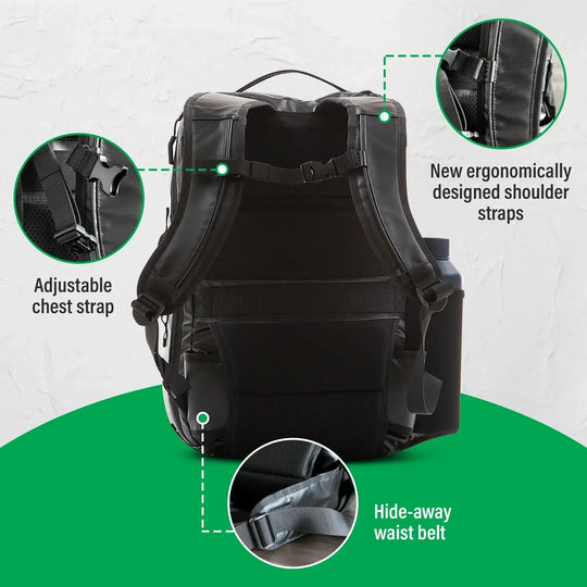 One Revolver Surfboards - Lightweight Waterproof 28L &amp; 34L Travel Backpack | The Island Hopper 2.0 Backpacks